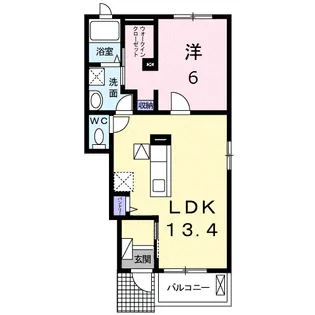 プラシードSKⅢ【1階】の間取り
