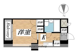 ラ・レジダンス・ド・仙台【303号室】の間取り