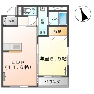 シャインパレス【3階】の間取り