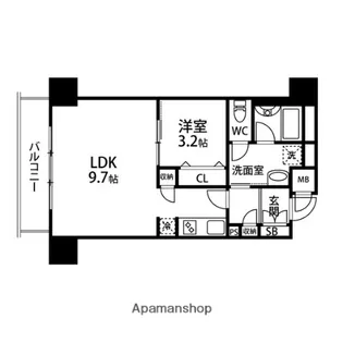 ディーグランレジデンス荒井【303号室】の間取り