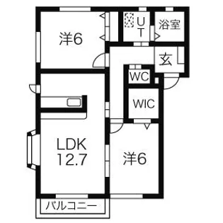 リ・ブルージュ【2階】の間取り