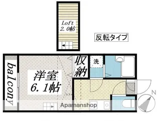 八木山南第1レジデンス【205号室】の間取り