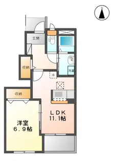 コンフォース・エス【1階】の間取り