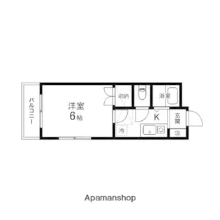1Kの間取り画像