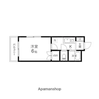 1Kの間取り画像