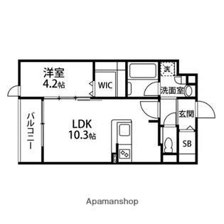 ファミールサイセイⅣ【305号室】の間取り