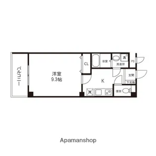 アルページュ新田東【101号室】の間取り