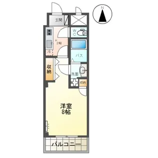 フィオーレ元茶畑Ⅱ【1階】の間取り