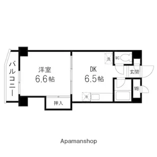 フローセラス銀杏町【207号室】の間取り
