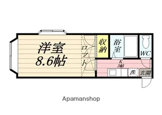 ホワイトキャッスル古城【2階】の間取り