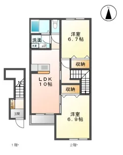 メゾン プランドール【2階】の間取り