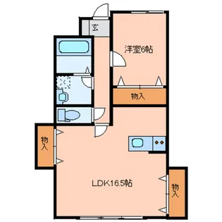 アルコイリスⅠ番館【1階】の間取り