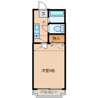 ソレアード遠見塚弐番館【2階】の間取り