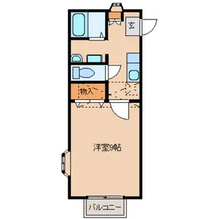 ダンディピース【1階】の間取り
