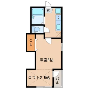 ラジネスト8【2階】の間取り
