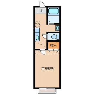 カサフロール弐番館【1階】の間取り