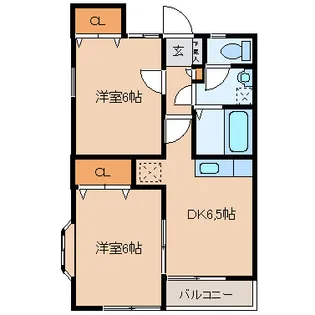 トゥインクルコート南小泉Ⅲ番館【2階】の間取り