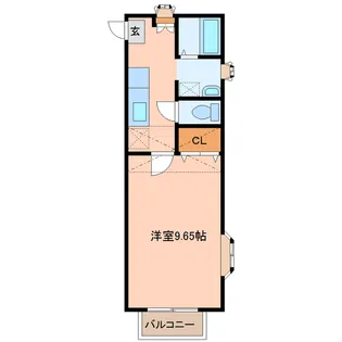 イーストキャッスル【1階】の間取り