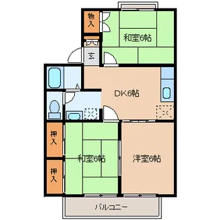 セジュール柧A【1階】の間取り