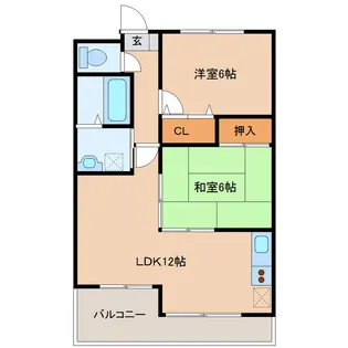 ロワジールK【3階】の間取り