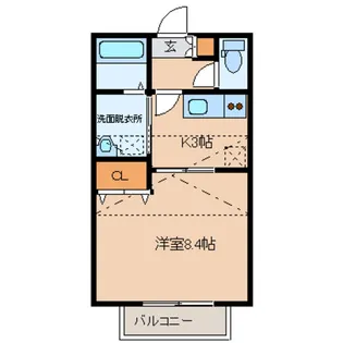 WISH伊在壱番館【1階】の間取り