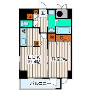 USビル【3階】の間取り