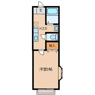 カサフロール壱番館【1階】の間取り