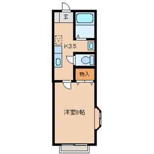 カサフロール壱番館【2階】の間取り