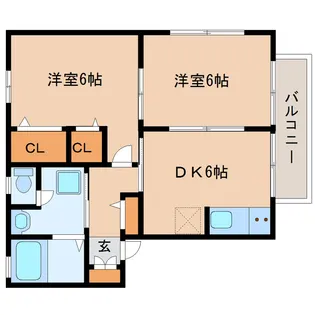 コージィーコート【1階】の間取り