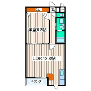 新田東レジデンス参番館【2階】の間取り