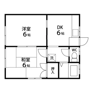 グリーンハイツ【201号室】の間取り