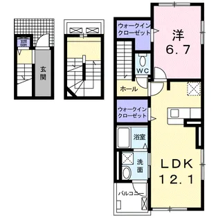 デフィ・ビー【3階】の間取り