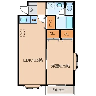グレイス柳生【2階】の間取り