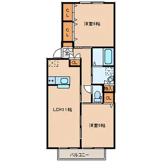 セレクトB棟【2階】の間取り