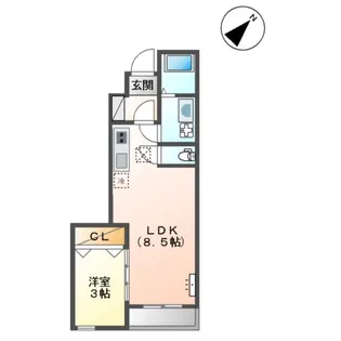 サンセベリアⅢ【1階】の間取り