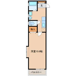 宮城県多賀城市新田字北安楽寺【アパート】の間取り