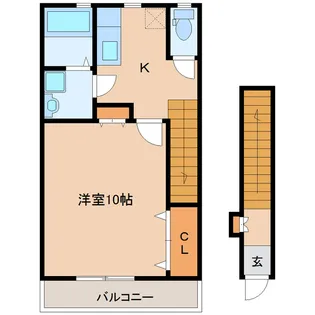 コンフォート メゾン プラム【2階】の間取り