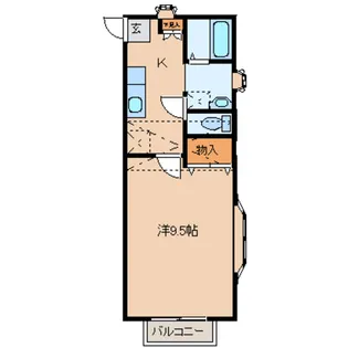 セレーノ蒲町【2階】の間取り