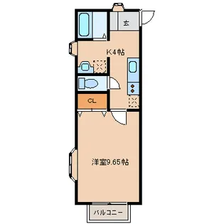 伊藤賃貸住宅 WEST【1階】の間取り