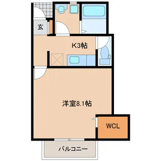 ソレイユパルク11番館【1階】の間取り
