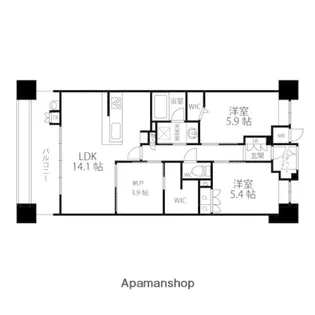 セレーノエスプレア【305号室】の間取り