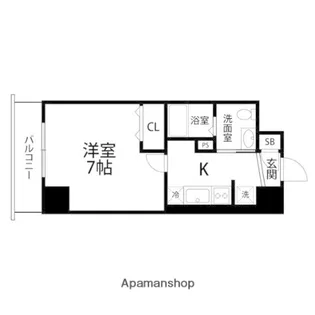 グランディール卸町【0506号室】の間取り