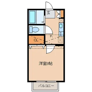 アヴァンセ富沢南伍番館【1階】の間取り