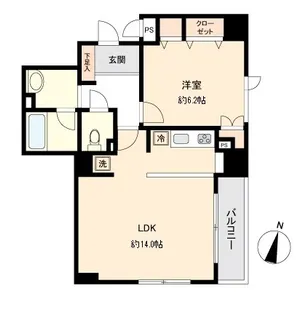 KDXレジデンス一番町【3階】の間取り