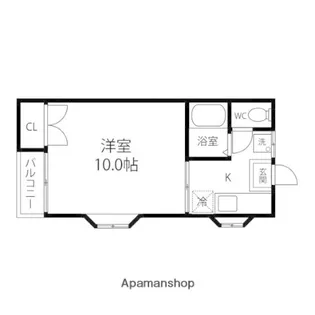 ハイツヤマキⅡ【201号室】の間取り