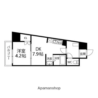 アスコット大和町【507号室】の間取り