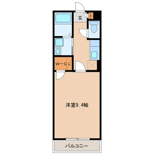 アヴァンセ高砂Ⅱ【1階】の間取り
