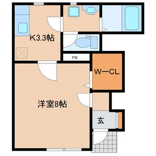 ソレイユパルク12番館【1階】の間取り