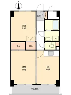 リビングステージ南仙台【3階】の間取り