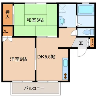 セジュールエスペランス(塩釜)【1階】の間取り